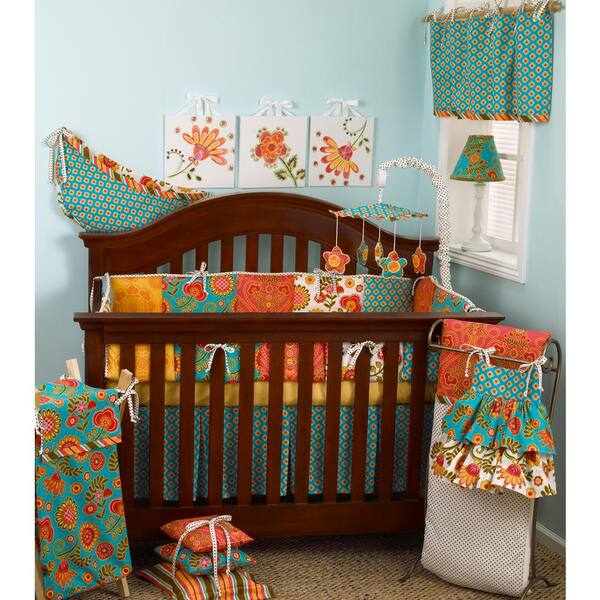 floral cot bumper