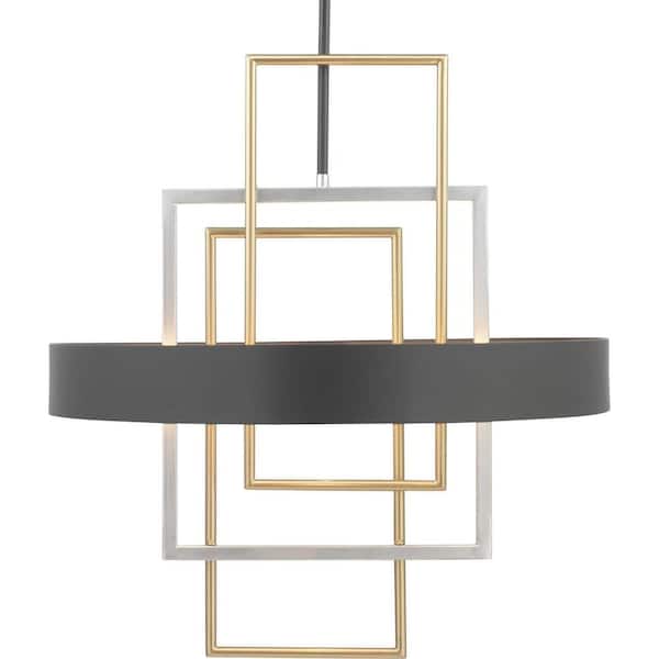 Progress Lighting Adagio Collection 6-Light Black Pendant