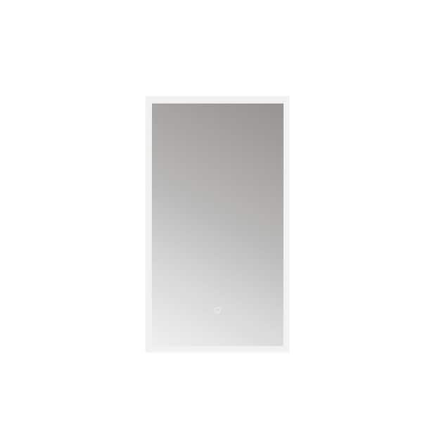 Essentia 18 in. W x 32 in. H Rectangle Frameless LED Wall Bathroom Vanity Mirror in Acrylic