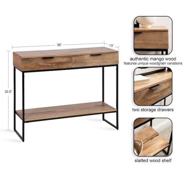 ★mi★ColemanNaturalWoodRollTable 90 Amazon.com: Kate and Laurel Wyldwood Solid Wood Farmhouse