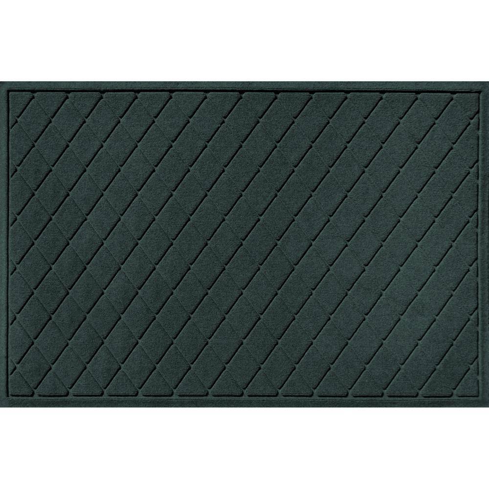 Waterhog Argyle Evergreen 34 in. x 52 in. PET Polyester Indoor Outdoor Door Mat price history on PriceWatchPro
