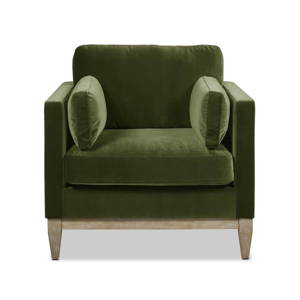 Jennifer Taylor Knox 36 in. Pillow Arm Performance Velvet