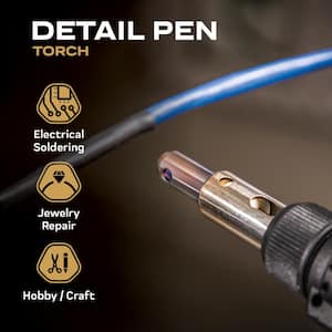Detail Butane Pen Torch with Soldering Tip