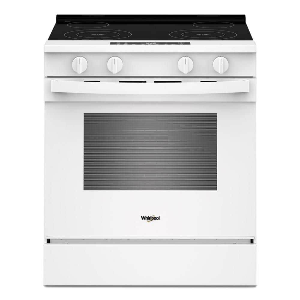 30 in. 4-Element Slide-In Electric Range in White with No Preheat Mode price history on PriceWatchPro