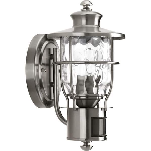 Progress Lighting Beacon Collection 1-Light Stainless Steel Motion Outdoor Wall Lantern