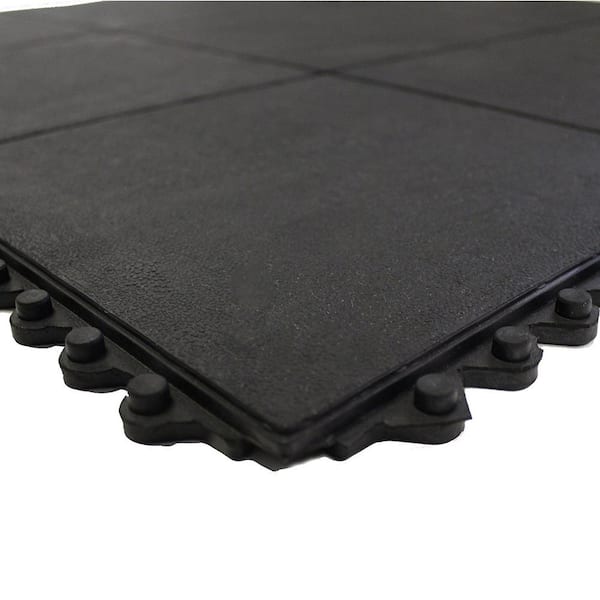 Stockroom Plus 6 Pack Floor Rubber Mat, Protective Padded Flooring for Home  Gym Exercise Equipment, 3.9x3.9x0.5 in