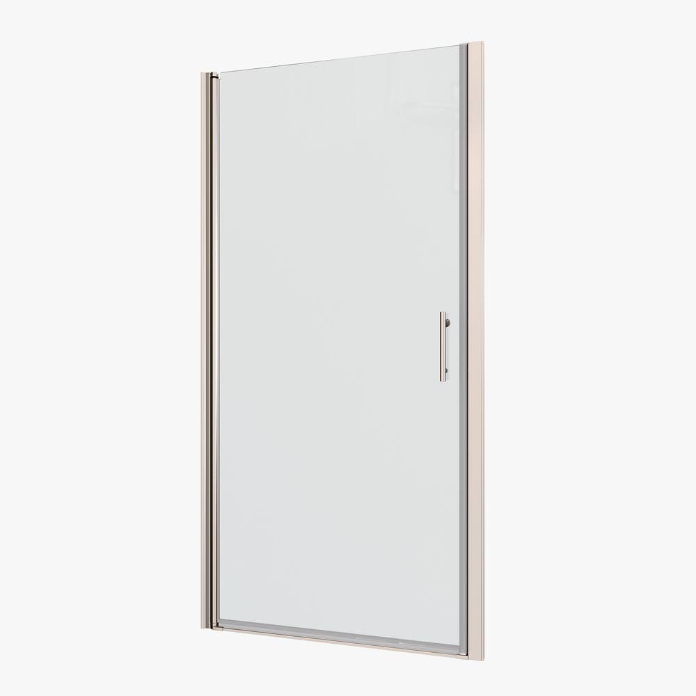 28-29 3/8 in. W x 72 in. H Semi Frameless Universal Pivot Shower Door in Chrome with 1/4 in. Tempered Glass price history on PriceWatchPro