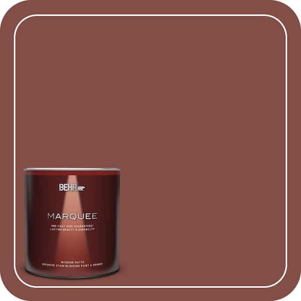 BEHR MARQUEE 1 qt. #ECC-36-3 Red Bluff Matte Interior Paint & Primer