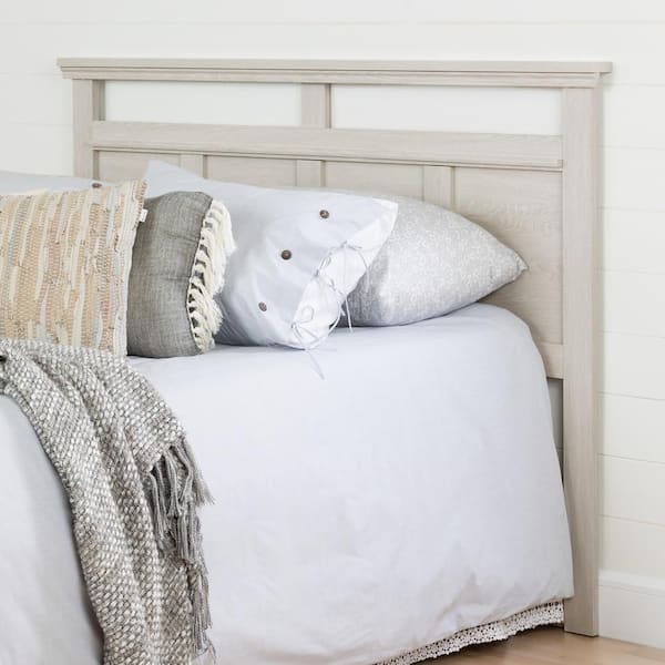 South Shore Fynn Gray Oak Full Headboard