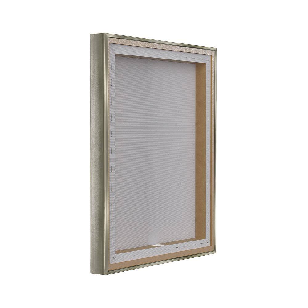 Stupell Industries Vintage Trick or Treat Sign Holiday Painting Gray Floater Framed Canvas Art Print Wall Art, 25 x 31