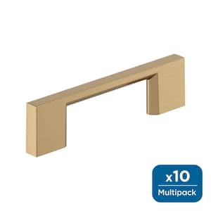 Cityscape 3 in. (76 mm) Center-to-Center Champagne Bronze Cabinet Bar Pull (10-Pack )