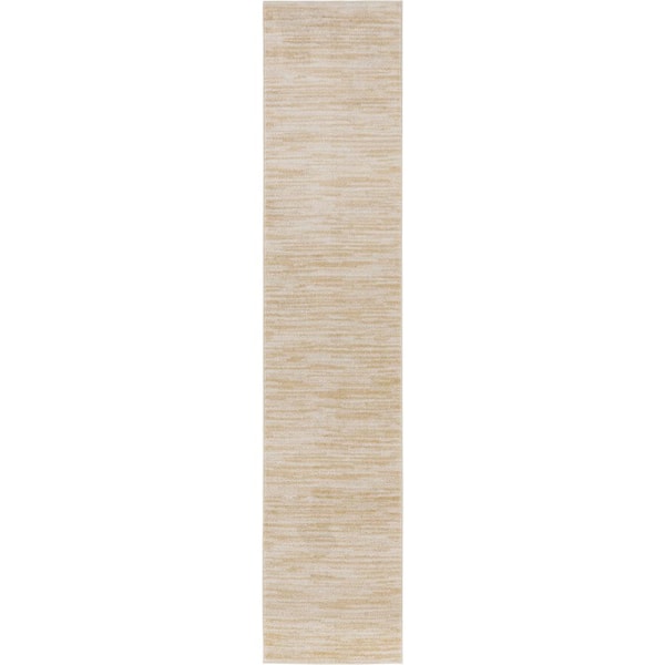 Nourison Home Nourison Essentials 2 ft. x 10 ft. Ivory Gold Abstract ...