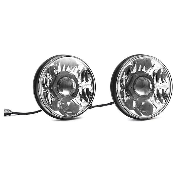 KC HILITES Gravity 40-Watt LED Pro Jeep Wrangler Headlights, 7 in. Pair