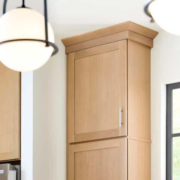 Avondale 24 in. W x 12 in. D x 30 in. H Ready to Assemble Plywood Shaker Wall Kitchen Cabinet in White Oak