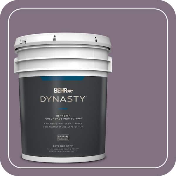 BEHR DYNASTY 5 gal. Home Decorators Collection #HDC-SP14-9 Decorative Iris Satin Enamel Exterior Stain-Blocking Paint & Primer