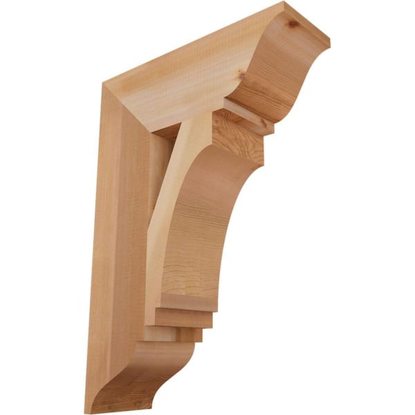 Ekena Millwork 5.5 in. x 26 in. x 18 in. Western Red Cedar Imperial Traditional Smooth Bracket