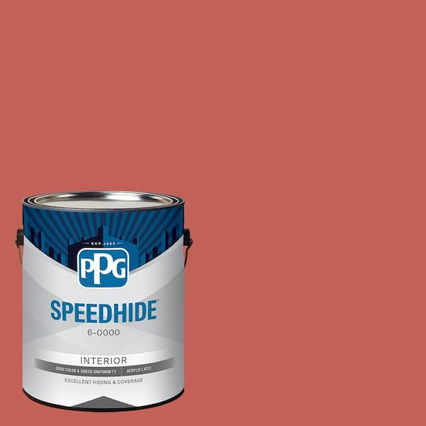 SPEEDHIDE 1 gal. PPG1190-6 Firecracker Ultra Flat Interior Paint