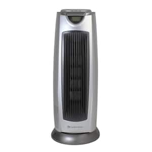 1500-Watt Digital Ceramic Oscillating Electric Tower Heater with Fan and Remote