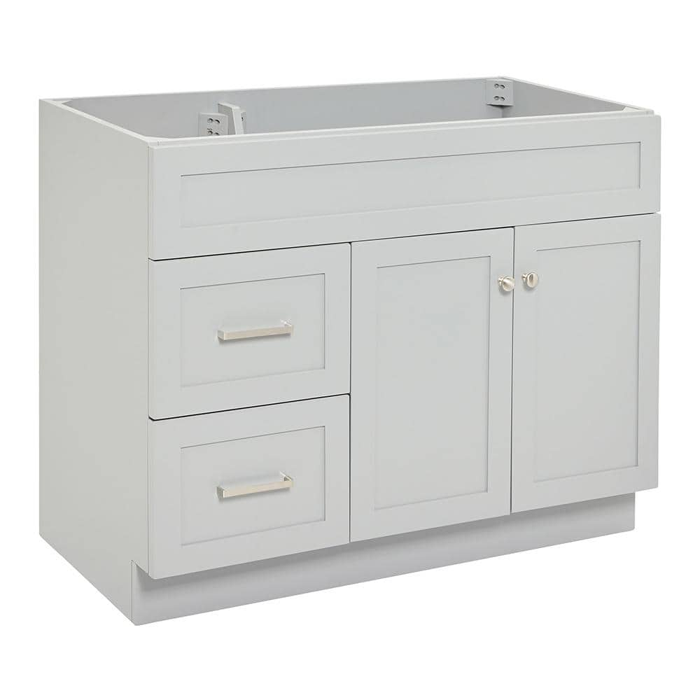 Hamlet 42 in. W x 21.5 in. D x 34.5 in. H . Bath Vanity Cabinet without Top in Grey -  ARIEL, F042S-R-BC-GRY