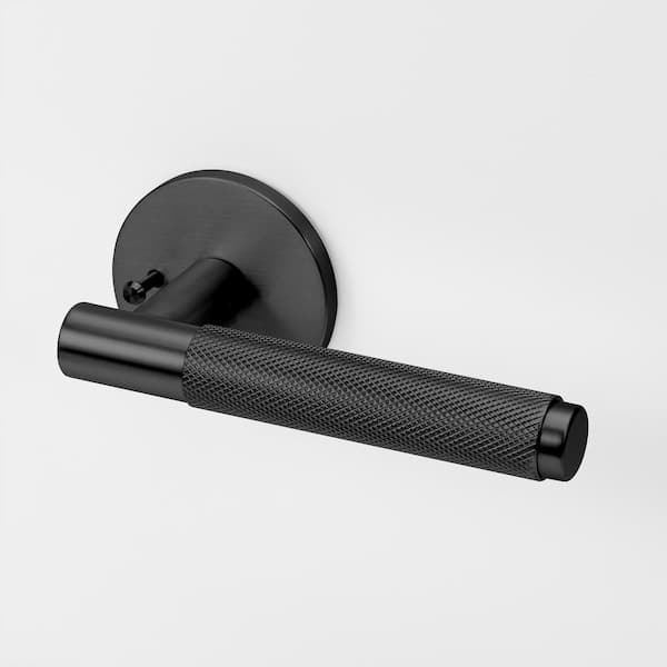 Taylor Matte Black Combined Modern Designer Interior Door Handle with Concealed Screws (Privacy/Passage)