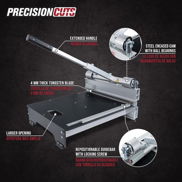 18 in. Tungsten Steel Blade PrecisionCuts Pro Multi-Floor Cutter Hand Tool for Engineered Wood, Laminate, Vinyl Flooring