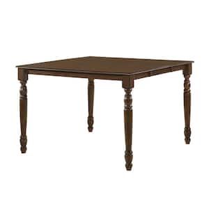 Dylan 54 in. Rectangle Walnut Wood Top Counter Height Table