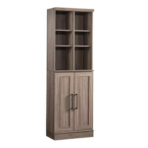 Home Plus Salt Oak Accent Storage Cabinet with Multi Configuration Doors