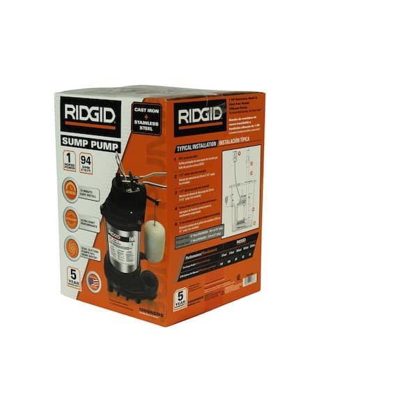 Reviews for RIDGID 1 HP Stainless Steel Dual Suction Sump Pump