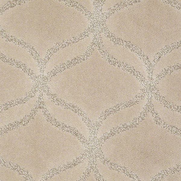 Lifeproof Kensington - Bobcat - Beige 42.1 oz. Nylon Pattern Installed Carpet