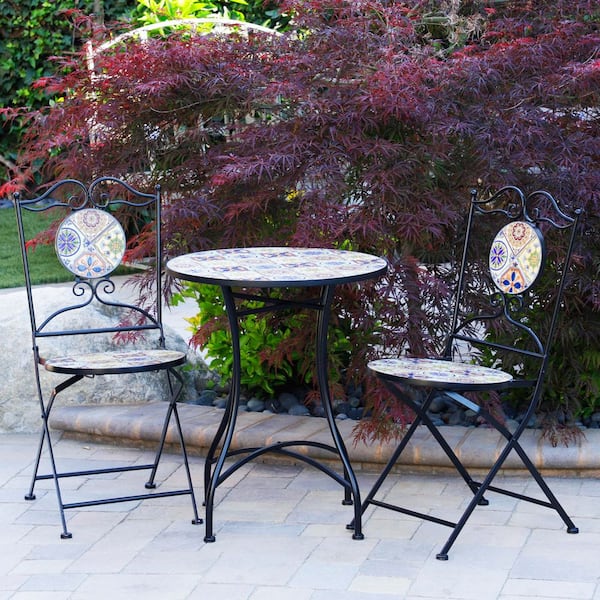 Alpine Corporation Indoor/Outdoor Mediterranean Tile Design Set