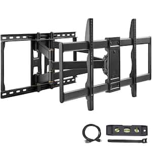 Full Motion TV Mount, Fits 37"-90" TVs, Swivel Tilt Wall Bracket with 4 Articulating Arms, Max VESA 600x400mm