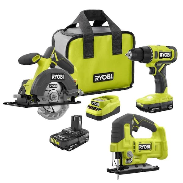 ONE+ 18V Cordless 2-Tool Combo Kit with (2) 1.5 Ah Batteries, Charger, and FREE ONE+ Cordless Jig Saw