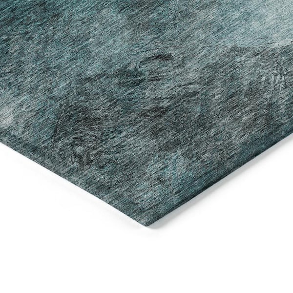 Chantille ACN590 Teal 9 ft. x 12 ft. Machine Washable Indoor/Outdoor Geometric Area Rug