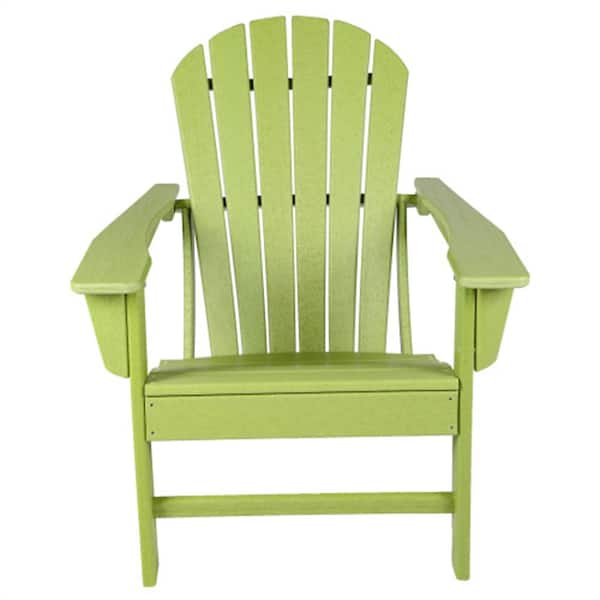 itapo Green Plastic Adirondack Chair JRW132751915 The Home Depot