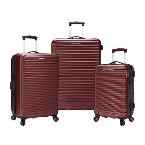 Travel Select Savannah 3-Piece Red Hard Side Spinner Luggage Set