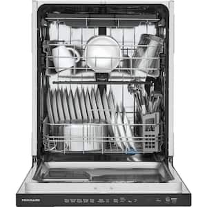 24 in. Top Control Built-In Tall Tub Dishwasher in Stainless Steel with 5-cycles and MaxDry