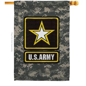 2.3 ft. x 3.3 ft. US Army Camoflash House Flag 2-Sided Armed Forces Decorative Vertical Flags