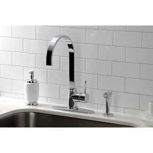 Concord Single-Handle Kitchen Faucet with Side Sprayer in Polished Chrome
