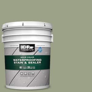 5 gal. #SC-132 Sea Foam Solid Color Waterproofing Exterior Wood Stain and Sealer