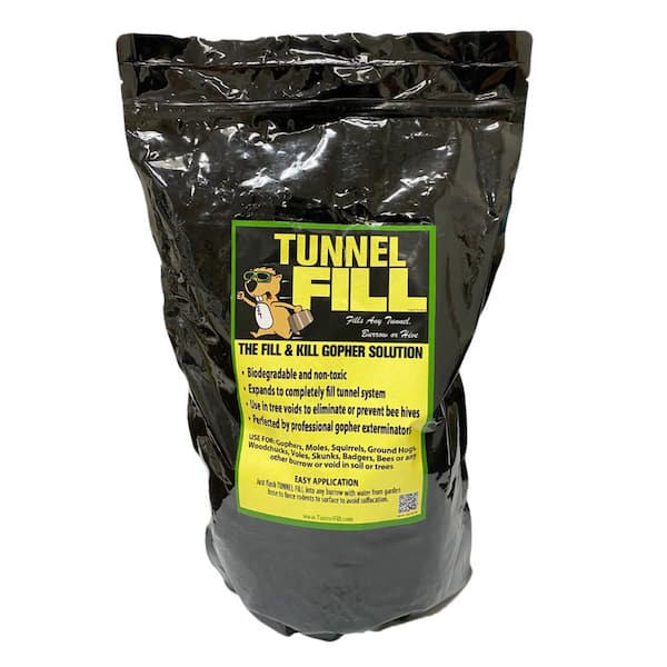 WONDER SOIL Gopher Rodent Control Expanding Tunnel Fill Bag - 6 lb. Fills 200 lin. ft.
