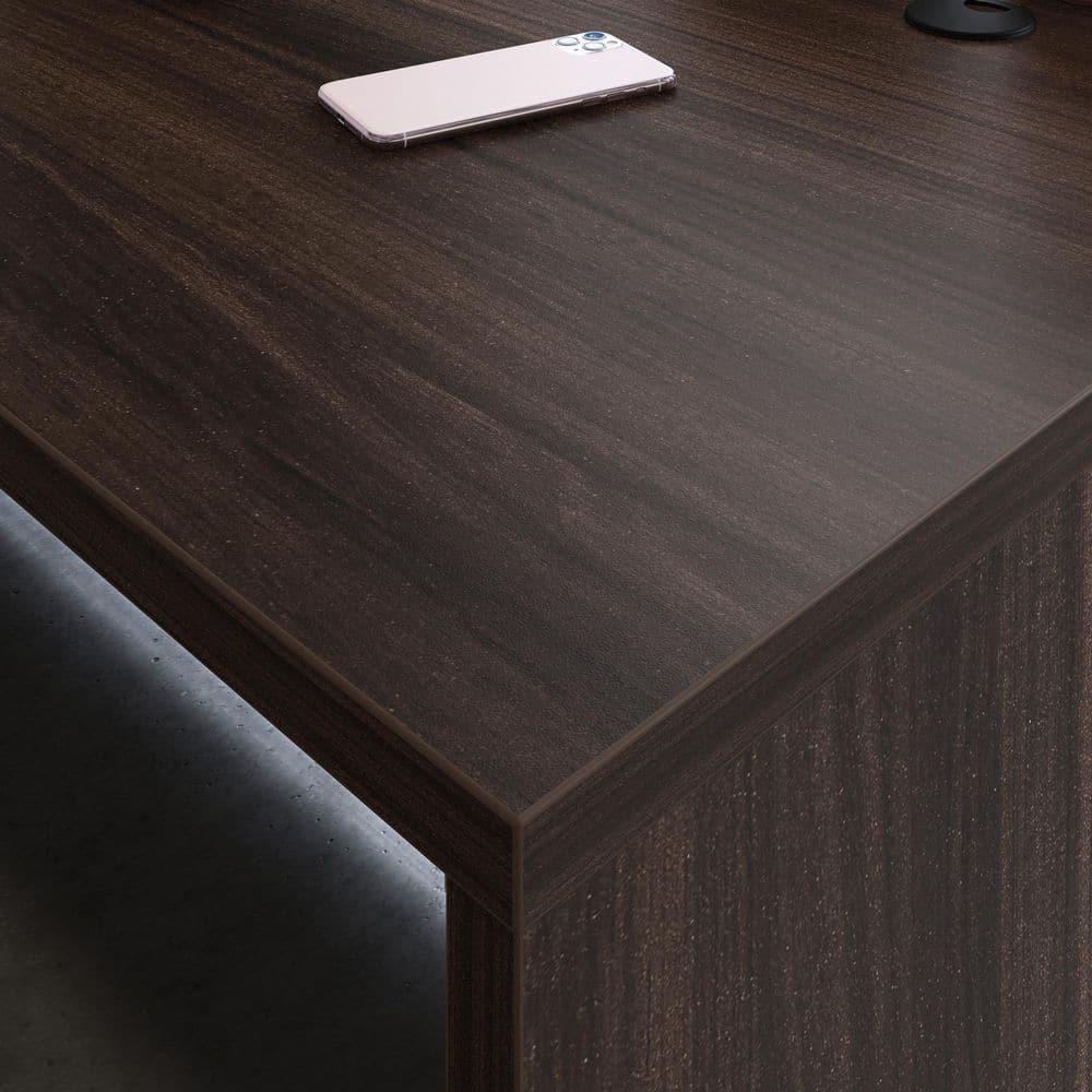 Noble Elm Executive Desk with Power Outlet