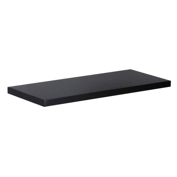 Southern Enterprises 10 in. Aspen Black Floating Shelf (Price Varies by Length)