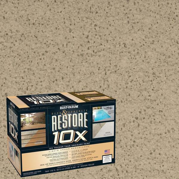 Rust-Oleum Restore 2-gal. Driftwood Deck and Concrete 10X Resurfacer