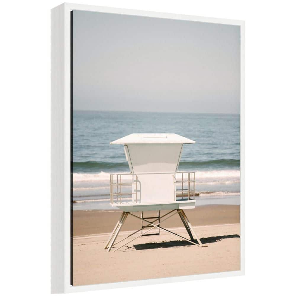 "Sylvie ""Surf Shack"" by Crystal Lynn Collins Beach Framed Canvas Art Print 24 in. x 18 in." price history on PriceWatchPro