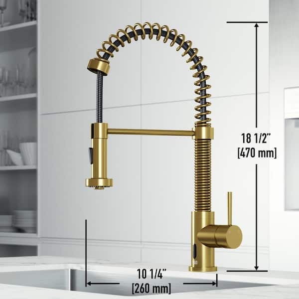 VIGO Edison Single Handle Pull-Down Sprayer Kitchen Faucet with