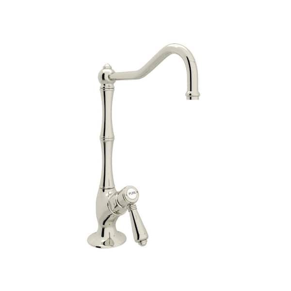 Acqui Single Handle Beverage Faucet in Polished Nickel