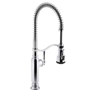 Tournant Single-Handle Pull-Down Sprayer Kitchen Faucet in Vibrant Stainless
