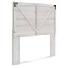 Signature DESIGN BY ASHLEY Shawburn White Full Crossbuck Panel Headboard EB4121-156