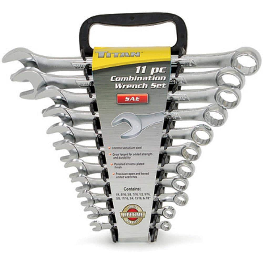 UPC 802090173271 product image for 11-Piece SAE Combo Wrench Set | upcitemdb.com