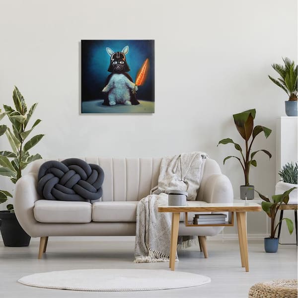 The Stupell Home Decor Collection Rabbit Star Wars Neon Carrot ...